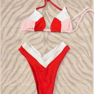 Oneone ribbed bikini set